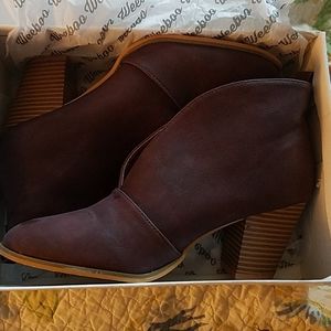 Slip on ankle booties